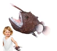 Angler Fish Model - Realistic Marine Animal Toy, Portable Creature Figurine | Educational Sea Animal Model For Kids, Learning Toy, Party Favor, Birthday Gift, Marine Life Exploration