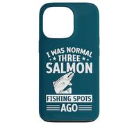 Angler I Was Normal Three Salmon Fishing Spots Ago Fisher Case for iPhone 13 Pro