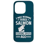 Angler I Was Normal Three Salmon Fishing Spots Ago Fisher Case for iPhone 14 Pro