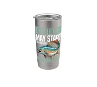 Angler May Start Talking About Rainbow Trout Fishing Stainless Steel Insulated Tumbler