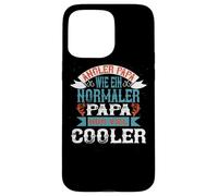 Angler Papa viel cooler - funny angel saying fishing kings Case for iPhone 15 Pro Max