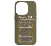 Angler vs. Fish Hooked on the Fight - Fly Fishing Wear Case for iPhone 14 Pro