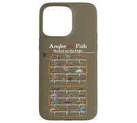 Angler vs. Fish Hooked on the Fight - Fly Fishing Wear Case for iPhone 15 Pro Max
