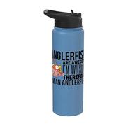 Anglerfish are Awesome I'm Awesome I'm A Funny Anglerfishes Stainless Steel Insulated Water Bottle