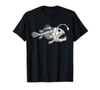 Anglerfish Skeleton Deep Sea Fish Bone, Anglerfish T-Shirt