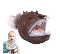Anģlerfish Stuffed Toy - Océän Animal Plush, Realistic Sea Creature Doll | Soft Educational Marine Life Play Toy Gift For Children Collection Bedroom Nursery Display Soft Companion