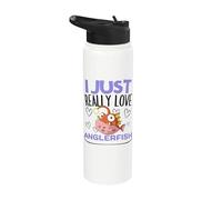 Anglerfishes I Just Really Love Anglerfish Stainless Steel Insulated Water Bottle