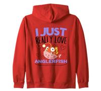 Anglerfishes I Just Really Love Anglerfish Zip Hoodie
