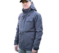 Anglers Only GT Waterproof Jacket - Hardshell 3-Layer 20,000mm Waterproof, Breathable Fishing Jacket | Multiple Pockets & Hidden D-Rings (UK, Alpha, XL, Regular, Regular, Gunmetal Grey)