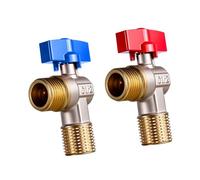 Angles Valves 1/2inch Waters Flows Control Water Pipe Switches Hot/Cold Shut Off Restrictor Water Shut Off High Angle Handle for Garden Hose