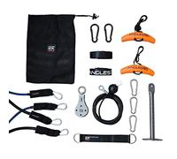 Angles90 Full Body Strength Training Equipment Set - Unisex, Tension 30-150 - Compact Gym Pulley System & Cable Trainer Set - Dynamic Functional Trainer Accessories - Adjustable Resistance Cables
