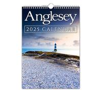 Anglesey - 2025 Wall Calendar // North Wales/Christmas/Birthday/Gift Idea/Present/Novelty/Secret Santa/Landscapes/Photography (Full Colour, A3 Size)