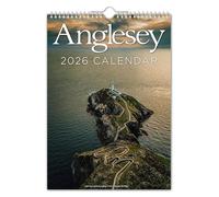 Anglesey - 2026 Wall Calendar // North Wales/Christmas/Birthday/Gift Idea/Present/Novelty/Secret Santa/Landscapes/Photography (Full Colour, A4 Size)