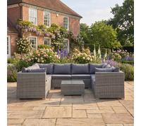 Anglesey - 8 Seat Small U-Shape Modular Set In Grey On Grey