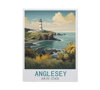 Anglesey South Stack，Jigsaw Puzzles for Adults 1000 Piece, Classic Puzzle Teens Boys Girls Puzzles Sturdy Tight Fitting Pieces,Letters On Back for Ideal Challenging And Gift（75x50cm）-W60