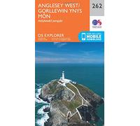 Explorer 262 Anglesey West Map With Digital Version, Orange One Size