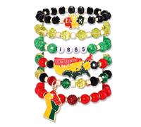 ANGLESJELL African Bracelets Beaded Stretch Bracelet for Women Sparkling Queen Black Women Magic Charm Bracelet Juneteenth Outfits Accessories Jewelry, L, Acrylic, crystal