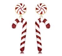 ANGLESJELL Christmas Earrings for Women Xmas JOY Earrings Happy New Year Earrings Sparkly Holiday Drop Dangle Earrings Holiday Festive Party Jewelry Gifts, L, Zinc, No Gemstone