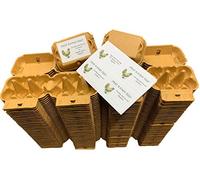 Anglia Farm Supplies - Coffee Tasty Brown Egg Boxes - half dozen carton box - holds medium to xl eggs includes sheet labels (280 Egg Boxes)
