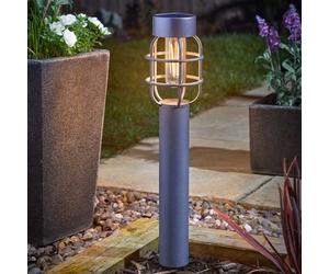 Anglia Grey Decorative Lighting Bright 15 Lumen Solar Powered Garden Stake Light