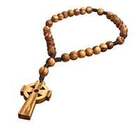 Anglican Olive Wood Prayer Rosary, Holy Land Rosary Beads