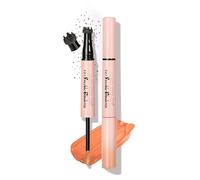 Anglicolor 2-IN-1 Freckle Pen with Blush,Natural,Quick-Drying,Waterproof,Smudge-Proof,Transfer-Proof,Easy to Use,Control of Freckle Sizd,Sun-Kissed Makeup (A02#Mocha Brown+Coral Orange)