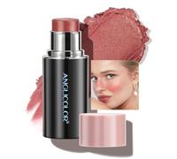 Anglicolor Blusher Stick Matte,Non-Greasy,Blendable Color,Cream Blush Fragrance of Flowers,Cream Blusher Stick Smooth,Long Lasting,Highly Pigmented,Hydrate,Better for Fair Skin (01#Lavender Pink Rose)