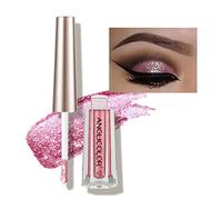 Anglicolor Diamond Glitter Liquid Eyeshadow & Eyeliner Pen, Starry Sequins Mermaid Eye Shadow, Crease Resistant, Long Lasting and Pigmented Sparkling & Shimmer Eyes Makeup (#06)