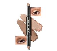 Anglicolor Dual Ended Cream Eyeshadow Stick, Crème to Powder, Brown Eyeshadow Stick, Glitter & Matte Shades, Soomth, Waterproof & Long Lasting, Blendable Glitter Eye Makeup (02)
