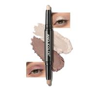 Anglicolor Dual Ended Cream Eyeshadow Stick, Glitter & Matte Shades, Soomth, Waterproof & Long Lasting, Blendable Glitter Eye Makeup, Easy use (01 Pearl shimmer/putty matte)