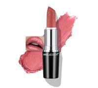 Anglicolor Glitter Gold Lipstick - High-Impact Shimmer, 12HR Long-Lasting Moisturizing Cream, Lightweight Non-Sticky Vegan Formula (#04 BLUSH WINES)