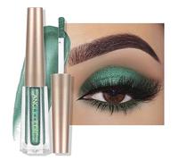 Anglicolor Liquid Glitter Eyeshadow - Highly Pigmented Diamond Sparkle Gel, 12HR Crease-Proof Wear, Blendable as Topper or Eyeliner, Vegan & Cruelty-Free (#16 Metallic Green)