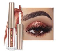 Anglicolor Liquid Glitter Eyeshadow - Highly Pigmented Diamond Sparkle Gel, 12HR Crease-Proof Wear, Blendable as Topper or Eyeliner, Vegan & Cruelty-Free (#03 Garnet)
