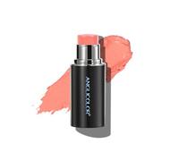 Anglicolor Matte Cream Blush Stick - Highly Pigmented, Non-Greasy, Flower-Scent, 12HR Long-Wear Hydrating Color, Fair-Skin Perfect Pop（ 02Peachy Guava）