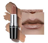Anglicolor Metallic Brown Lipstick,Hydrating Creamy Formula For Soft