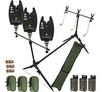 Angling Pursuits NEW NGT CARP FISHING MULTI ROD POD WITH SWINGERS + 3 VX2 Bite Alarms + Batteries