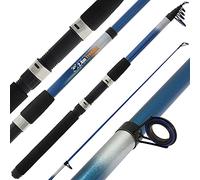 Angling Pursuits Trekker Telescopic Fishing Rod (Fibreglass) Fishing Rod, Adults, Unisex, Multicoloured (Multicoloured), One Size