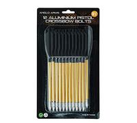 Anglo Arms 12 x 6.5 Aluminium Crossbow Pistol Bolts Sharp Steel Tip for 50/80lb Draw