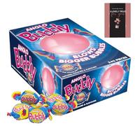 Anglo Bubbly Gum Bulk Individually Wrapped Bubblegum 240 Pieces Pink Retro Sweet Gum for Halloween Trick or Treat, Christmas Stocking Filler for School or Office, Party or Birthday