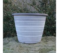Anglo Eastern Trading Co 30Cm Olympia Chocolate With White Planter Pot