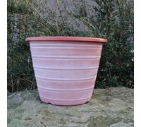 Anglo Eastern Trading Co 30Cm Olympia Terracotta With White Planter Pot