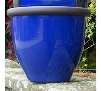 Anglo Eastern Trading Co 40Cm Belair Planter Diamond Blue Planter Pot