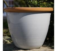 Anglo Eastern Trading Co 40Cm Honey Pot Cream Beige Planter Pot