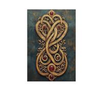 Anglo-Saxon Brooch Canvas Poster Bedroom Decor Landscape Office Room Decor Gift 20" L X 30" W