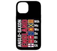 Anglo-Saxon Kingdoms of England Abbreviated White Lettering Case for iPhone 14