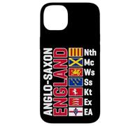 Anglo-Saxon Kingdoms of England Abbreviated White Lettering Case for iPhone 14 Plus