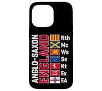Anglo-Saxon Kingdoms of England Abbreviated White Lettering Case for iPhone 14 Pro Max