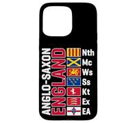 Anglo-Saxon Kingdoms of England Abbreviated White Lettering Case for iPhone 15 Pro Max