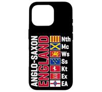 Anglo-Saxon Kingdoms of England Abbreviated White Lettering Case for iPhone 16 Pro