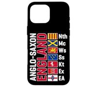 Anglo-Saxon Kingdoms of England Abbreviated White Lettering Case for iPhone 16 Pro Max